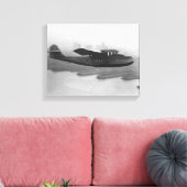 Pan American China Clipper en San Francisco Canvas Afdruk (Insitu (Woonkamer))