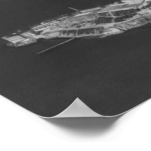 Pan American China Clipper vliegt over Poster (Hoek)