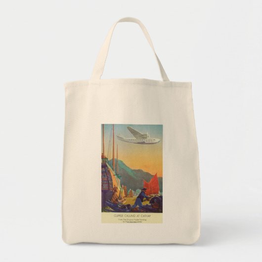 Pan-American Clipper Flying Over China Tote Bag (Voorkant)