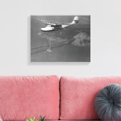 Pan American Philippine Martin Clipper over Canvas Afdruk (Insitu (Woonkamer))