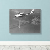 Pan American Philippine Martin Clipper over Canvas Afdruk (Insitu (Houten vloer))