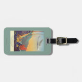 Pan-Amerikaanse Clipper die over China vliegt Bagagelabel (Voorkant horizontaal)