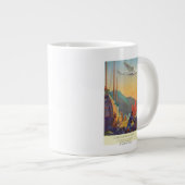 Pan-Amerikaanse Clipper die over China vliegt Grote Koffiekop (Voorkant rechts)