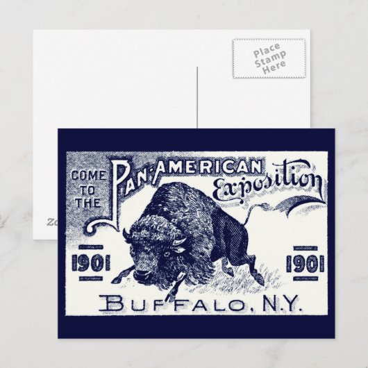 Pan-Amerikaanse Expo 1901 Briefkaart (Voorkant / Achterkant)