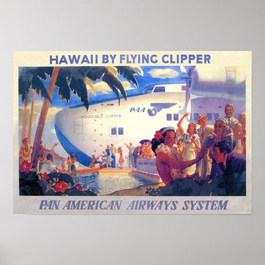  pan-Amerikaanse reisposter - Hawaii Poster (Voorkant)