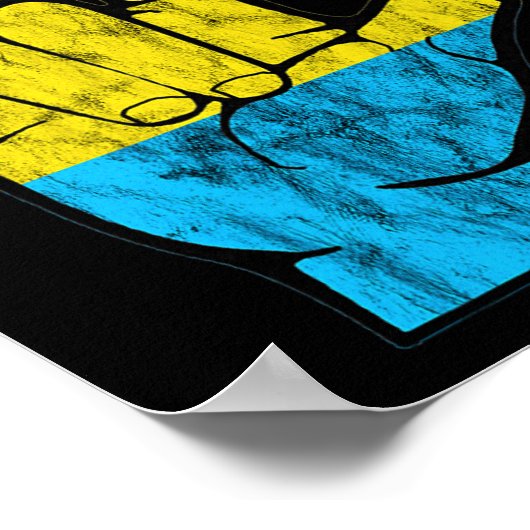 Pan ASL Pride Pansexual Hearing Loss Deaf Awarenes Poster (Hoek)