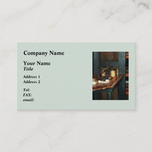 Pan Balance en Aluin Visitekaartje (Voorkant)