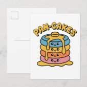 Pan-cakes Grappig Panseksueel LGBTQ Grappig Pride Aankondigingskaart (Voorkant / Achterkant)