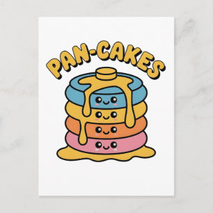 Pan-cakes Grappig Panseksueel LGBTQ Grappig Pride Aankondigingskaart