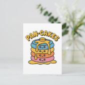 Pan-cakes Grappig Panseksueel LGBTQ Grappig Pride Aankondigingskaart (Staand voorkant)