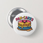 Pan-cakes Grappig Panseksueel LGBTQ Grappig Pride Ronde Button 5,7 Cm (Voorkant /achterkant)