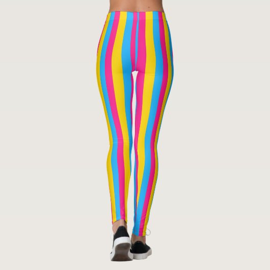 Pan Color Stripes | Pansexual Pride Leggings (Achterkant)