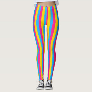 Pan Color Stripes | Pansexual Pride Leggings