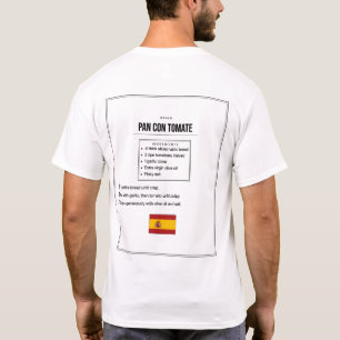 Pan con Tomate Recept T-shirt Spaanse Tomatenbro