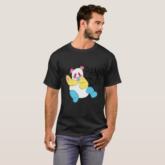 Pan Da Panda Pansexuality Pan Pride LGBTQ T-shirt (Voorkant volledig)