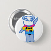 Pan-Da Pride Button (Voorkant /achterkant)
