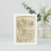 Pan, de universele god en de elementen die hij wee briefkaart (Staand voorkant)