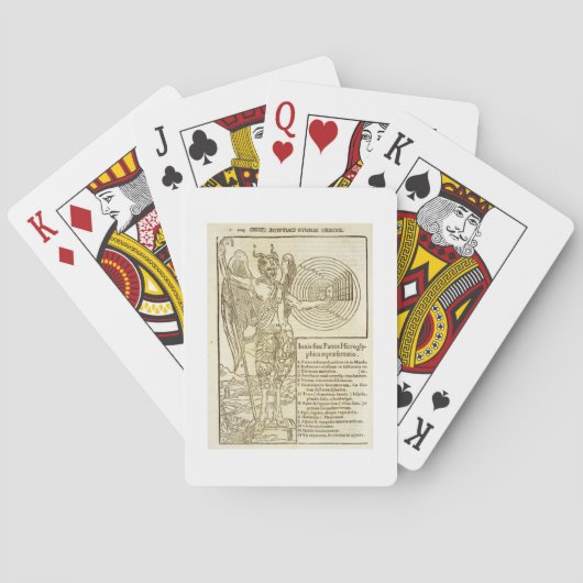 Pan, de universele god en de elementen die hij wee pokerkaarten (Achterkant)