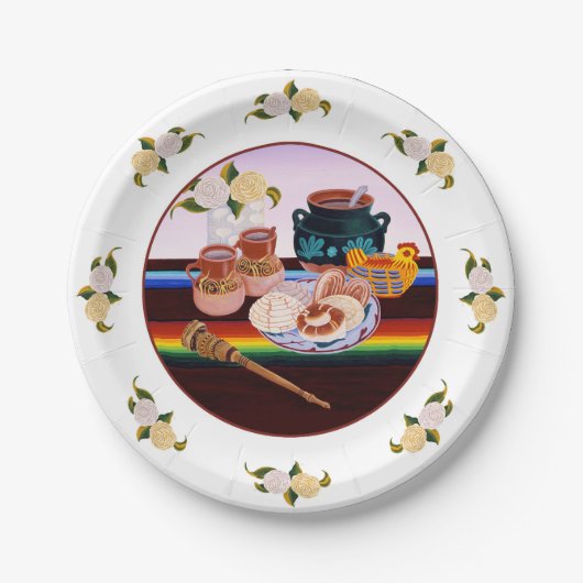 Pan Dulce-bord Papieren Bordje (Voorkant)