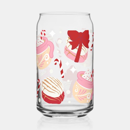 Pan Dulce Cafecito Mexicaanse Kerst Blikvorm Glas (Achterkant)