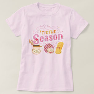 Pan Dulce Mexicaans gebak Roze Kerstmis T-shirt