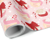 Pan Dulce y Cafecito Mexicaanse Kerst Cadeaupapier (Rol Hoek)