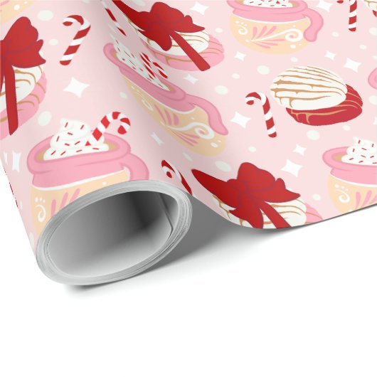 Pan Dulce y Cafecito Mexicaanse Kerst Cadeaupapier (Rol Hoek)