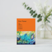 PAN EN DEER, oranje Visitekaartje (Staand voorkant)