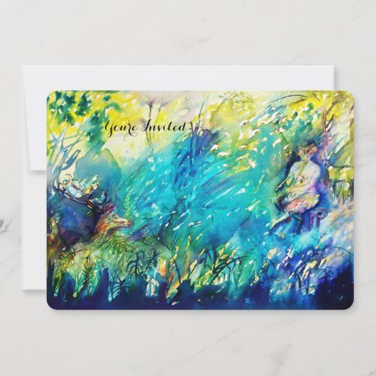 PAN EN DEER Summer Party Kaart (Voorkant)