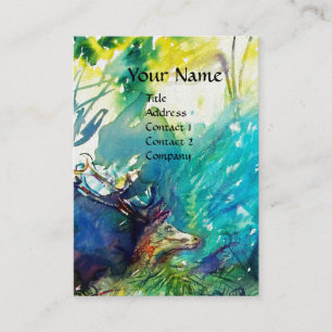 PAN- EN DEER-, wit parelpapier Visitekaartje