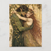 Pan en een fee briefkaart (Voorkant)