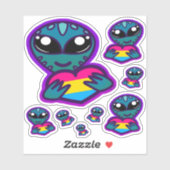 Pan en Proud Alien-Stickers Sticker (Vel)