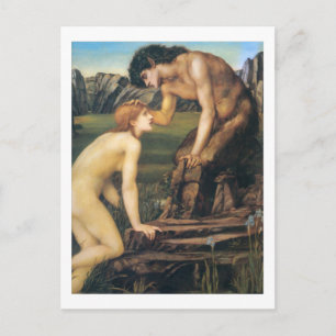 Pan en Psyche - Edward Burne-Jones Briefkaart