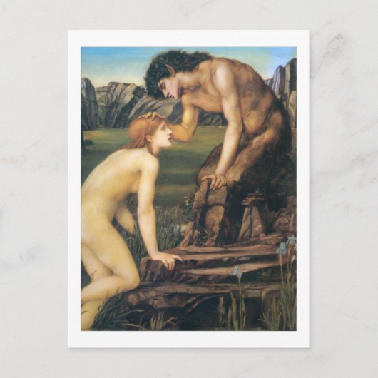 Pan en Psyche - Edward Burne-Jones Briefkaart (Voorkant)