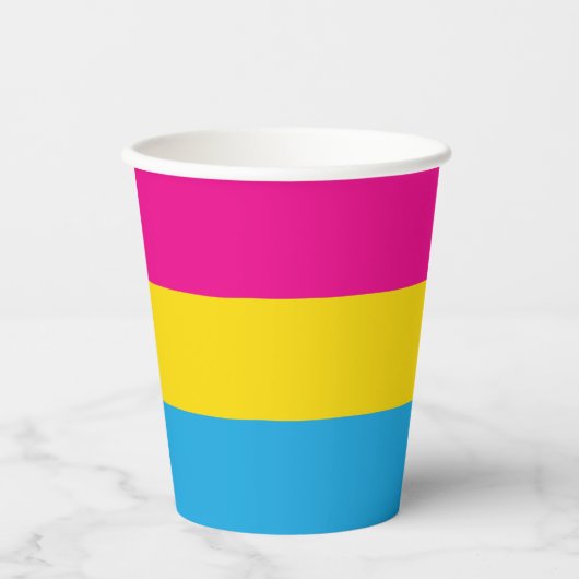 Pan Flag Papieren Bekers (Voorkant)