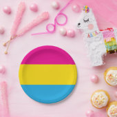 Pan Flag Papieren Bordje (Feest)