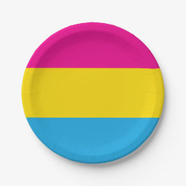 Pan Flag Papieren Bordje