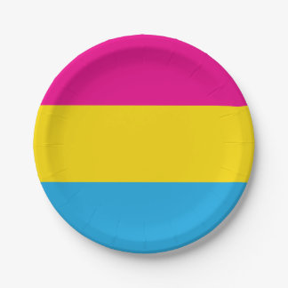 Pan Flag Papieren Bordje