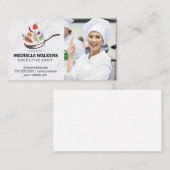 Pan Flipping Food | Chef-kok in Keuken Visitekaartje (Voorkant / Achterkant)