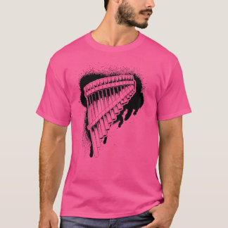 Pan fluitist instrumentpanfluit t-shirt