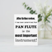 Pan Flute Belangrijkste instrument Briefkaart (Staand voorkant)