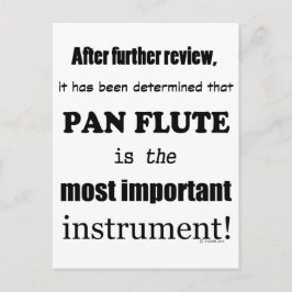 Pan Flute Belangrijkste instrument Briefkaart