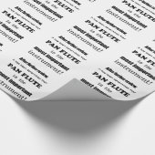 Pan Flute Belangrijkste instrument Cadeaupapier (Hoek)