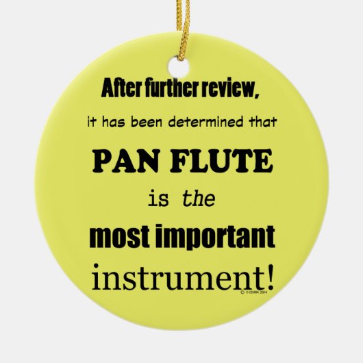 Pan Flute Belangrijkste instrument Keramisch Ornament (Voorkant)