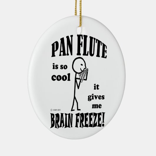 Pan Flute, Brain Freeze Keramisch Ornament (Rechts)