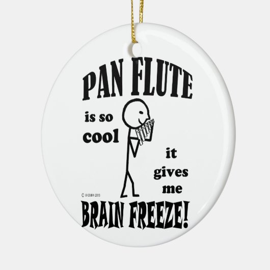 Pan Flute, Brain Freeze Keramisch Ornament (Links)