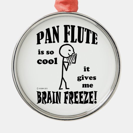 Pan Flute, Brain Freeze Metalen Ornament (Voorkant)