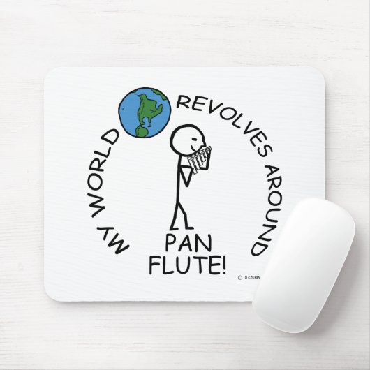 Pan Flute - de Wereld revolt rond Muismat (Met muis)