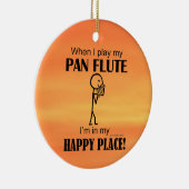 Pan Flute Happy Place Keramisch Ornament (Rechts)