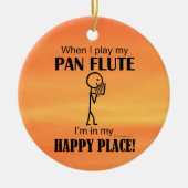 Pan Flute Happy Place Keramisch Ornament (Voorkant)